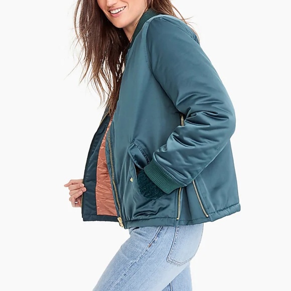 J. Crew Bomber jacket with side zips - Picture 7 of 8